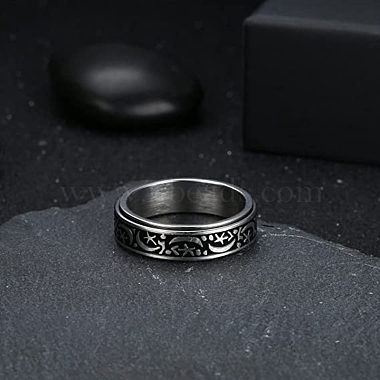 Rotatable Titanium Steel Finger Rings(PW-WGFD7F6-01)-2