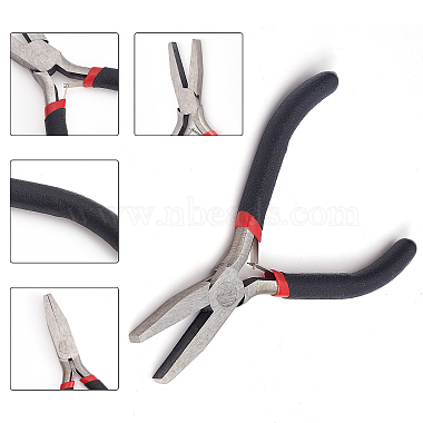 1Pc Carbon Steel Jewelry Pliers for Jewelry Making Supplies(AJEW-SC0001-43)-4