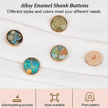 24Pcs 6 Styles Alloy Enamel Shank Buttons(AJEW-OC0004-96)-4