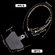 AHADERMAKER 4Pcs 304 Stainless Steel Chains Mobile Phone Hand Strap Chains(HJEW-GA0001-28)-2