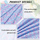 Fishscale Pattern Polyester Fabrics(DIY-WH0292-79A)-4