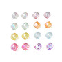 Transparent Acrylic Beads, AB Color Plated, Nuggets, Mixed Color, 10.5x10x8mm, Hole: 1.6mm, about 2300pcs/500g