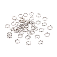 Brass Jump Rings, Open Jump Rings, with Smooth Joining Ends, Cadmium Free & Nickel Free & Lead Free, Platinum, 6x1mm, 18 Gauge, Inner Diameter: 4mm, Hole: 4mm, about 4807pcs/500g(KK-M165-6mm-01P-NR)