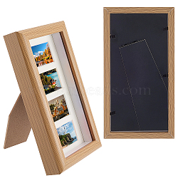 1Pc Rectangle Wood Photo Frame Stand, Wheat, 197x107x30mm(DJEW-CP0001-47B)