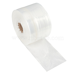 Transparent PE Tubing Film Rolls, for Storage Bag Making, Clear, Unilateral Thickness: 1.6 Mil(0.04mm), 20000x10cm(ABAG-WH0039-21A)