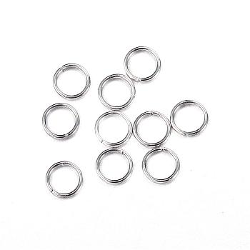 304 Stainless Steel Jump Rings, Open Jump Rings, Stainless Steel Color, 26 Gauge, 3x0.4mm, Inner Diameter: 2.2mm