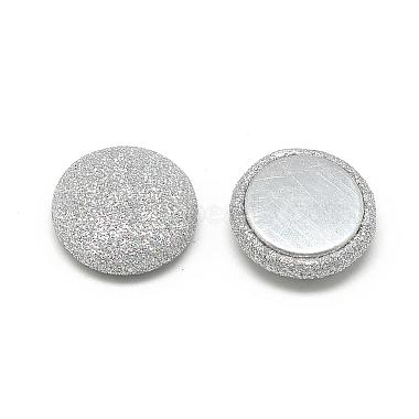 15mm Platinum Silver Half Round Others Cabochons