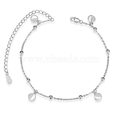 Clear Sterling Silver Anklets