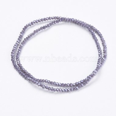 Chapelets de perles en verre galvanoplastique(X-GLAA-F078-PL08)-2