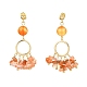 Golden Brass Ring Chandelier Earrings(EJEW-TA00289-03)-1