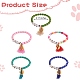 5Stk. 5 Farben Wortliebe-Perlen-Stretch-Armbänder-Set für Mädchen und Frauen(BJEW-SZ0001-97)-7