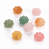 Natural & Synthetic Mixed Gemstone Beads, Flower, 12x11x7mm, Hole: 1.5mm(G-T122-59)