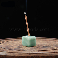 Natural Green Aventurine Incense Burners, Sqaure Incense Holders, Home Office Teahouse Zen Buddhist Supplies, 15~20mm(DJEW-PW0012-125B)
