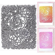 Clear Silicone Stamps, for DIY Scrapbooking, Photo Album Decorative, Cards Making, Flower, 139x139x3mm(DIY-WH0504-60C)