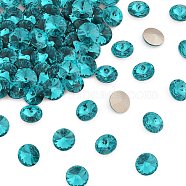 Preciosa&reg MAXIMA Crystal Round Stones, Czech Crystal, Bicone(436 11 177 Rivoli), Dura Foiling, 60230 Blue Zircon, SS29(6.15~6.35mm)(Y-PRC-RASS29-60230)