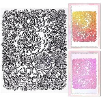 Clear Silicone Stamps, for DIY Scrapbooking, Photo Album Decorative, Cards Making, Flower, 139x139x3mm