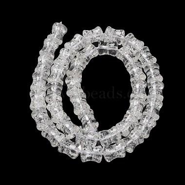 Transparent Crackle Glass Beads Strands(GLAA-D025-01K)-2