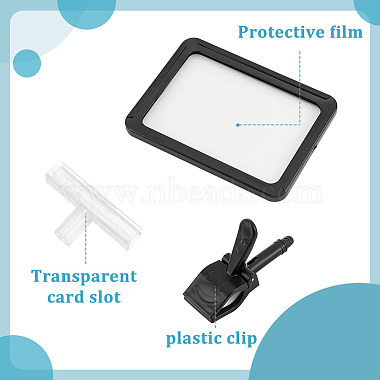 3 Styles Adjustable PVC Plastic Clip Sign Holder(AJEW-FG0003-58)-4