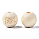 Unfinished Natural Wood European Beads(WOOD-S045-152)-3