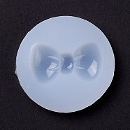 Bowknot DIY Food Grade Silicone Molds, Resin Casting Molds, For UV Resin, Epoxy Resin Jewelry Making, White, 49x8mm, Inner Diameter: 37x20mm(DIY-C035-11)