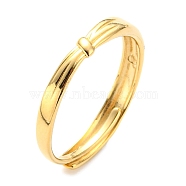 304 Stainless Steel Knot Adjustable Ring for Women, Real 14K Gold Plated, US Size 7 1/4(17.5mm)(RJEW-C016-11G)