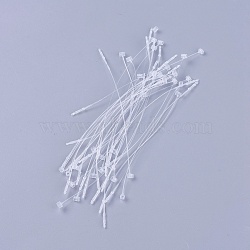 Plastic Cable Ties, Tie Wraps, Zip Ties, Clear, 125x4mm, Wire Size: 0.5mm, about 1000pcs/bag(KY-WH0015-01E)