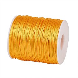 Nylon Thread, for Jewelry Making, Gold, 1.5mm, about 109.36 yards(100m)/roll(X-NWIR-TAC0001-01C)