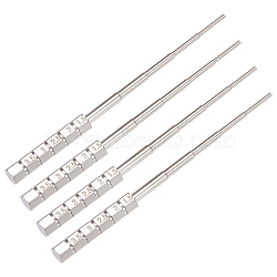 4Pcs Iron Wire Winding Rods, Platinum, 10.25x0.7cm(TOOL-UN0001-34)