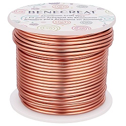 Round Aluminum Wire, Dark Salmon, 12 Gauge, 2mm, about 98.42 Feet(30m)/roll(AW-BC0001-2mm-04)