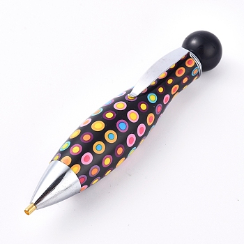 DIY Diamond Painting Point Drill Pen Embroidery Tool, Painting Cross Stitch Accessories Sewing Crafts, Black, 107x20mm, Hole: 2mm