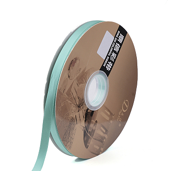 Satin Ribbon, Single Face Satin Ribbon, Nice for Party Decorate, Turquoise, 1/4 inch(6mm), 100yards/roll(91.44m/roll)