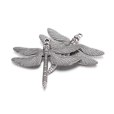 Thai Sterling Silver Plated Dragonfly Alloy Big Pendants