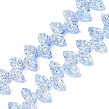 Electroplate Transparent Glass Beads Strands(EGLA-N056-03A-09)-1