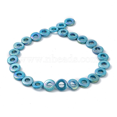 Natural Freshwater Shell Dyed Beads Strands(BSHE-P033-01B)-4