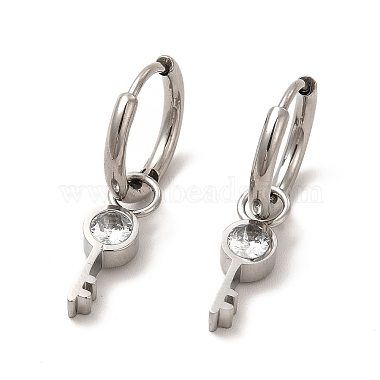 Key 304 Stainless Steel Earrings