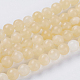 Chapelets de perles en jade topaze naturelle(X-G-G515-6mm-03B)-1