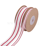 2 Rolls 2 Styles Cotton Ribbon, Costume Accessories, Dark Red, 3/8~1 inch(10~25mm), 1 roll/style(OCOR-ME0001-99A)