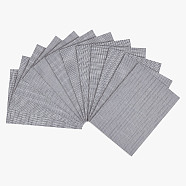 12Pcs Rectangle Glass Fiber Net Patches, Sewer Net, Window Screen Repair Net, Black, 180x130x0.2mm(FIND-WH0428-09B)