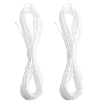 10M Cotton Cord, for Candle Wick Making, White, 2mm, about 10.94 Yards(10m)/Bag