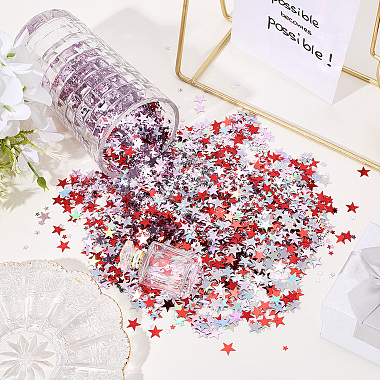 180g 6 スタイル PVC プラスチック スパンコール 紙吹雪(AJEW-SP0001-97)-3