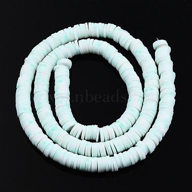 Handmade Polymer Clay Beads Strands(CLAY-R089-6mm-169)-6