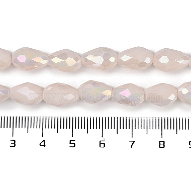 Opaque Solid Color Electroplate Glass Beads Strands(EGLA-N013-P8mm-B08)-4