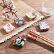 chgcraft 6pcs 6 couleurs support de baguettes en porcelaine de style japonais(DJEW-CA0001-24)-4