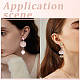 5 Colors Alloy Stud Earring Findings(FIND-SP0005-60B)-5