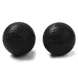 Natural Lava Rock Sphere Beads, No Hole, Round, 35mm(G-C154-04)