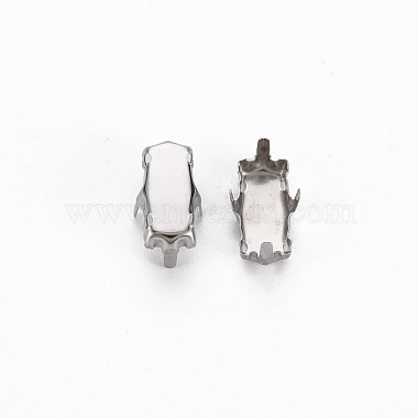 201 Stainless Steel Sew on Prong Settings(STAS-T032-09-5x10mm-01)-3