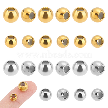 Golden & Stainless Steel Color Rondelle 201 Stainless Steel Stopper Beads