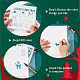 16 pcs 16 styles thème de Noël en plastique pour animaux de compagnie évider dessin peinture pochoirs modèles(DIY-WH0387-80)-6