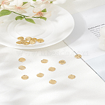 20Pcs 304 Stainless Steel Charms, Flat Round, Real 24K Gold Plated, 10x0.3mm, Hole: 1mm(STAS-LP0003-83)