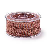 Macrame Cotton Cord, Braided Rope, with Plastic Reel, for Wall Hanging, Crafts, Gift Wrapping, Colorful, 1.2mm, about 26.25 Yards(24m)/Roll(OCOR-H110-01B-13)